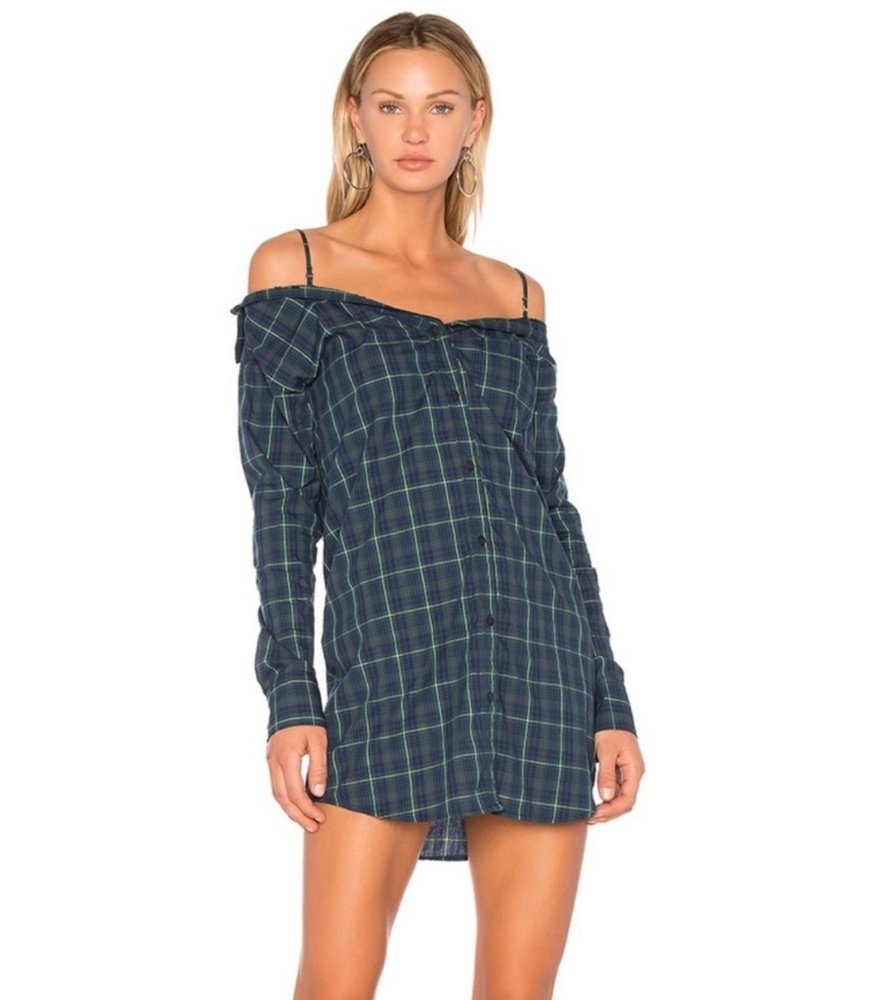 NWT Bailey44 "Anglin off" plaid dress